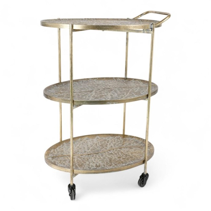 CARRELLO METALLO 3 RIPIANI 87,5X40,5X6,51